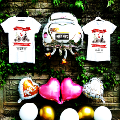 Set tricouri nuntă "Save the date"