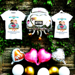 Set tricouri nuntă "Save the date"