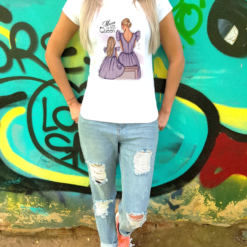 Tricou "Mom a little just above Queen"