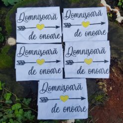 Set tricouri nuntă "Domnișoara de onoare"